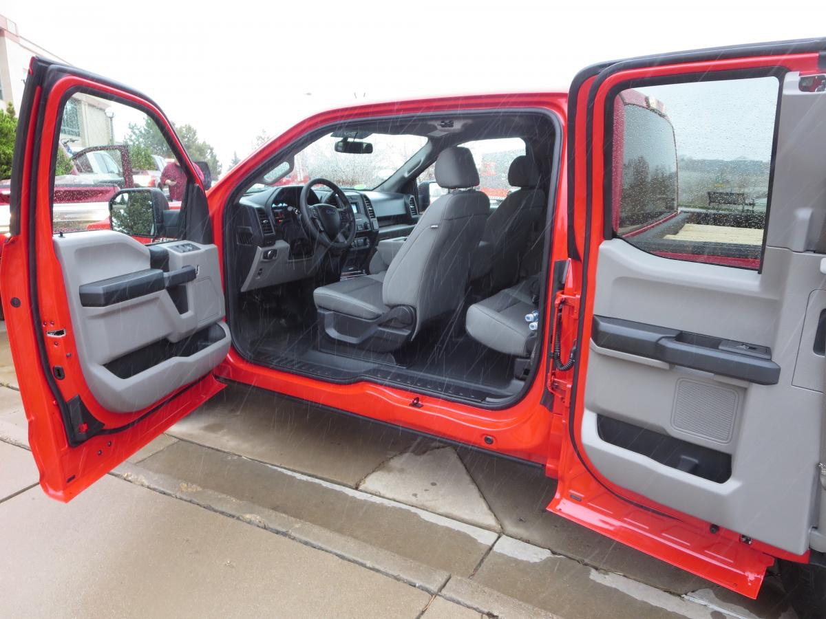 Ford SuperCab’s short rear doors are rear-hinged and open almost 180 degrees